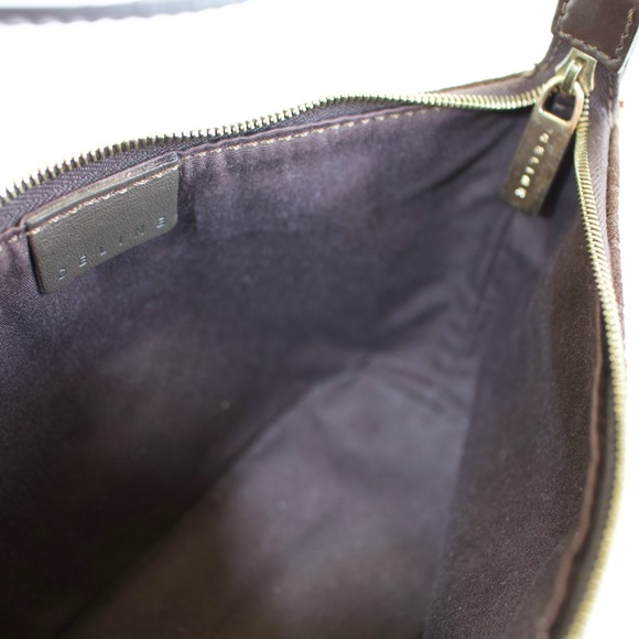 Céline Macadam Suede Shoulder Bag - Picture 6 of 7